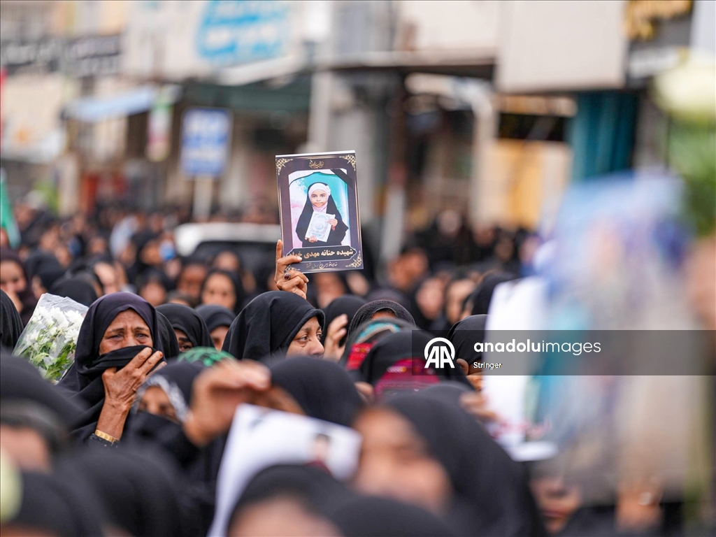 Funeral held for children who lost their lives in US-Israeli attack on Iranian Primary School