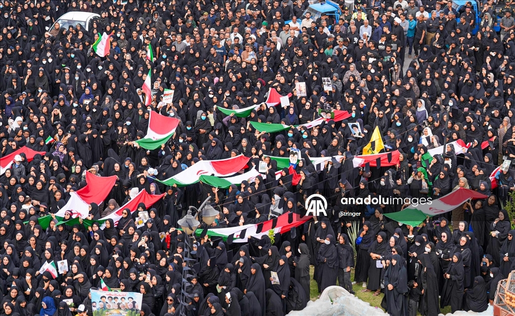 Funeral held for children who lost their lives in US-Israeli attack on Iranian Primary School