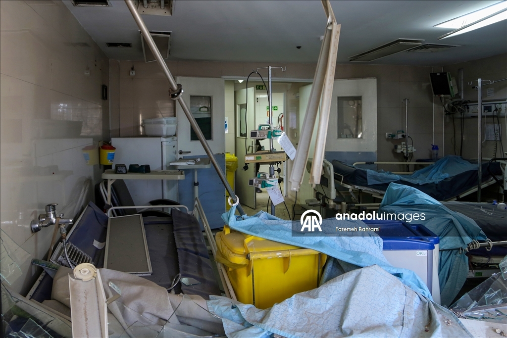 Съемочная команда «Анадолу» зафиксировала масштаб разрушений в больнице Шехит Мутахарри в Тегеране