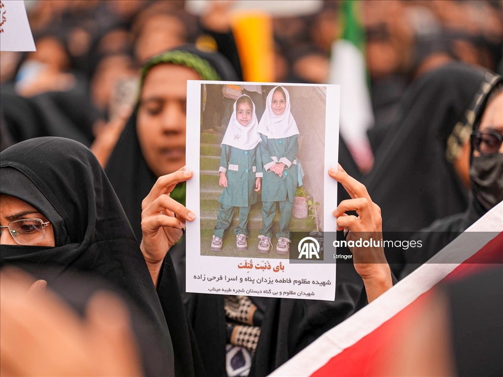 Funeral held for children who lost their lives in US-Israeli attack on Iranian Primary School