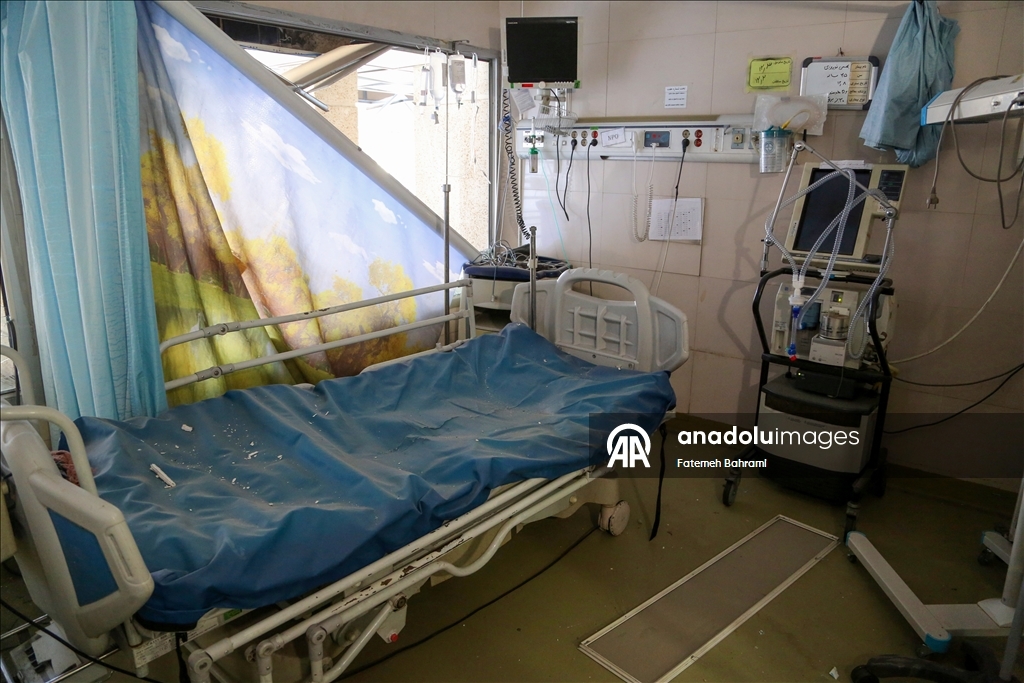 Съемочная команда «Анадолу» зафиксировала масштаб разрушений в больнице Шехит Мутахарри в Тегеране