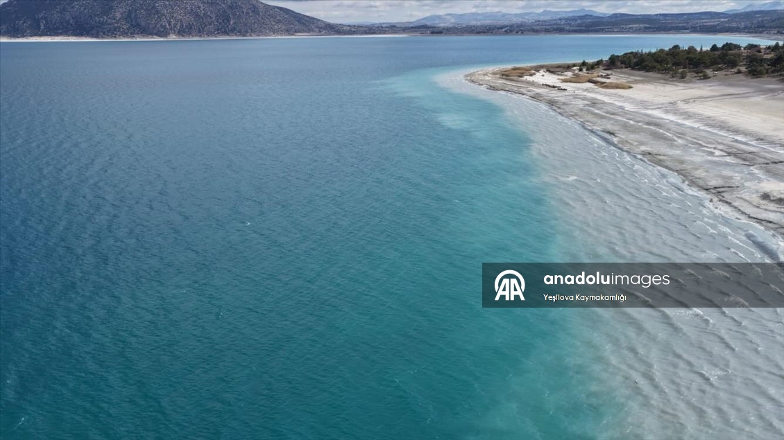 Salda'nın su seviyesi yükseldi, kuruyan Akgöl ve Yarışlı gölleri yeniden su tuttu