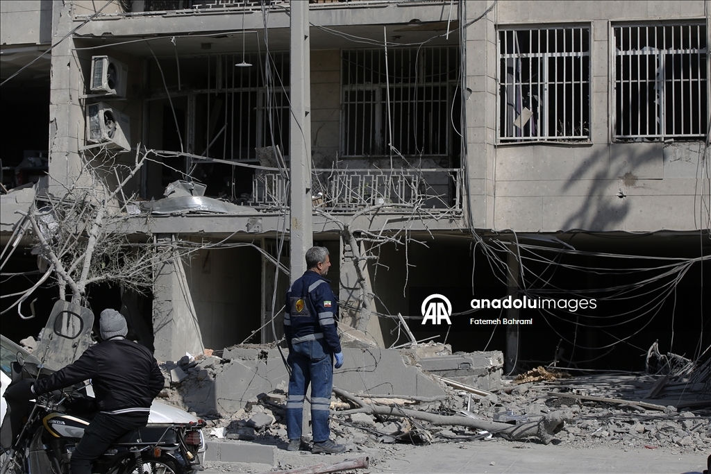 US-Israeli strikes cause destruction in Tehran’s Turkmenistan Square