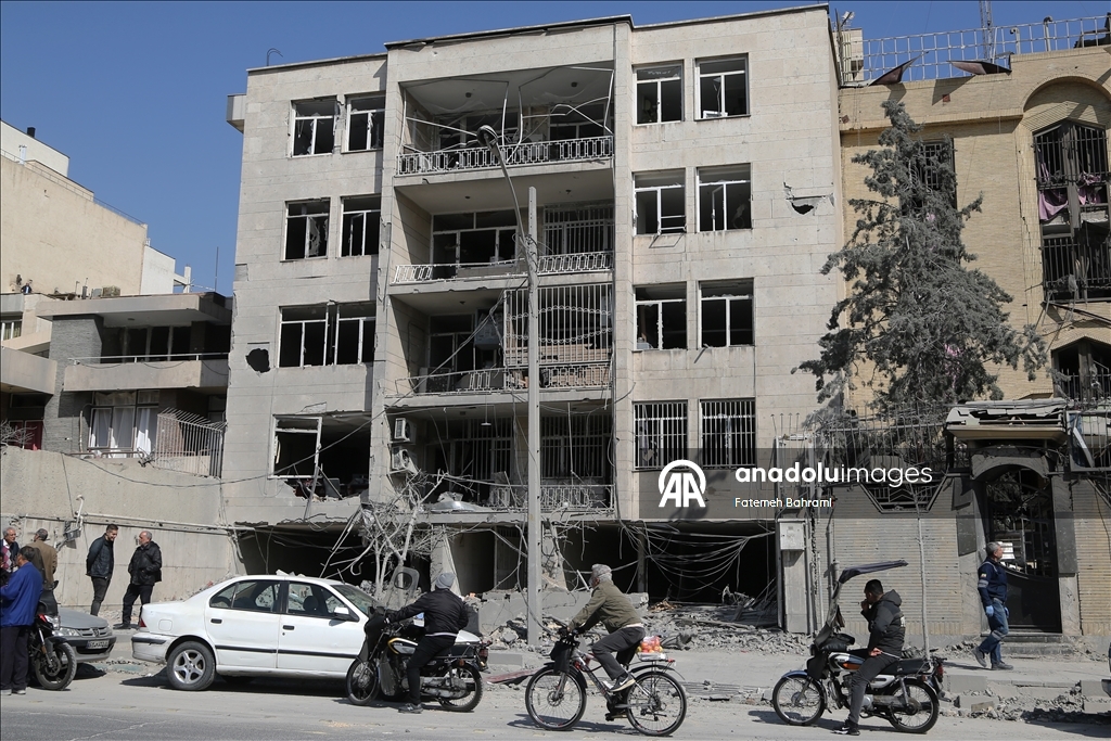 US-Israeli strikes cause destruction in Tehran’s Turkmenistan Square