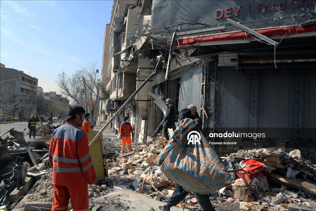 US-Israeli strikes cause destruction in Tehran’s Turkmenistan Square