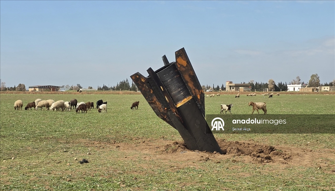 Suriye’nin Kamışlı ilçesinde balistik füze düştü