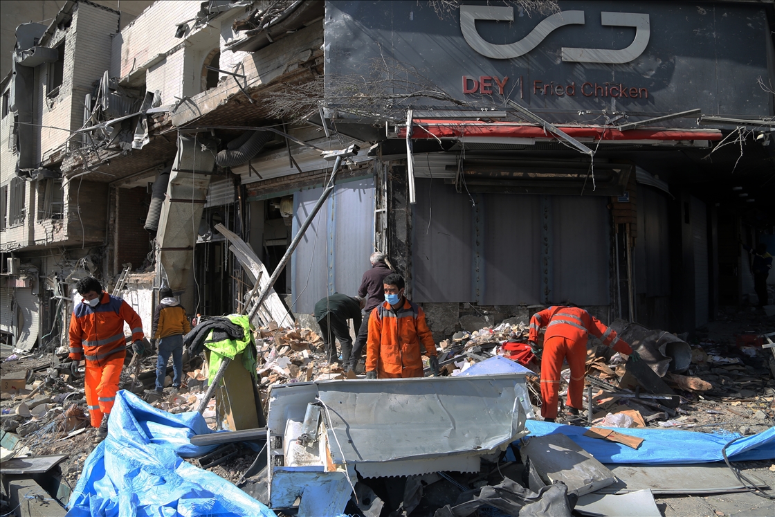 US-Israeli strikes cause destruction in Tehran’s Turkmenistan Square