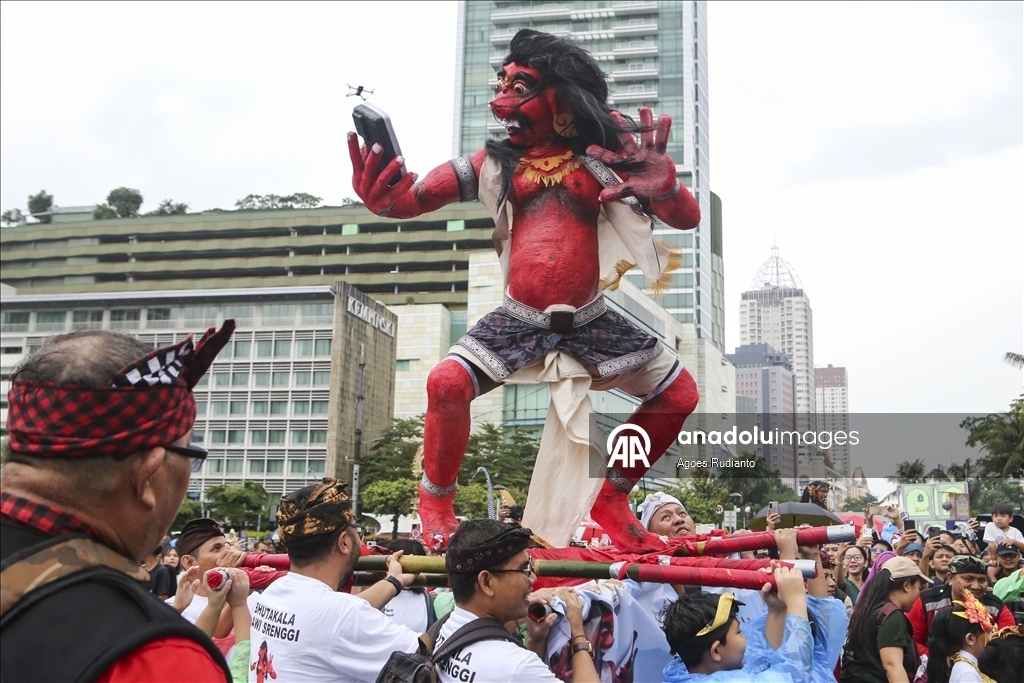 Cakarta'da "Sessizlik Günü" öncesi Ogoh-ogoh geçit töreni düzenlendi