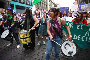Марш в честь Международного женского дня прошел в Мексике