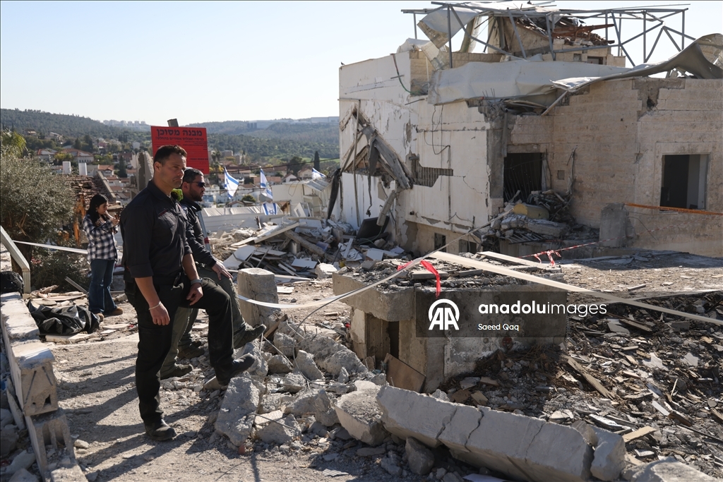 İran’ın İsrail’e misilleme saldırısıyla Beyt Şemeş’te yıkım meydana geldi