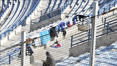 İsrail saldırıları nedeniyle Beyrut'un en büyük spor tesisi barınma merkezine dönüştürüldü