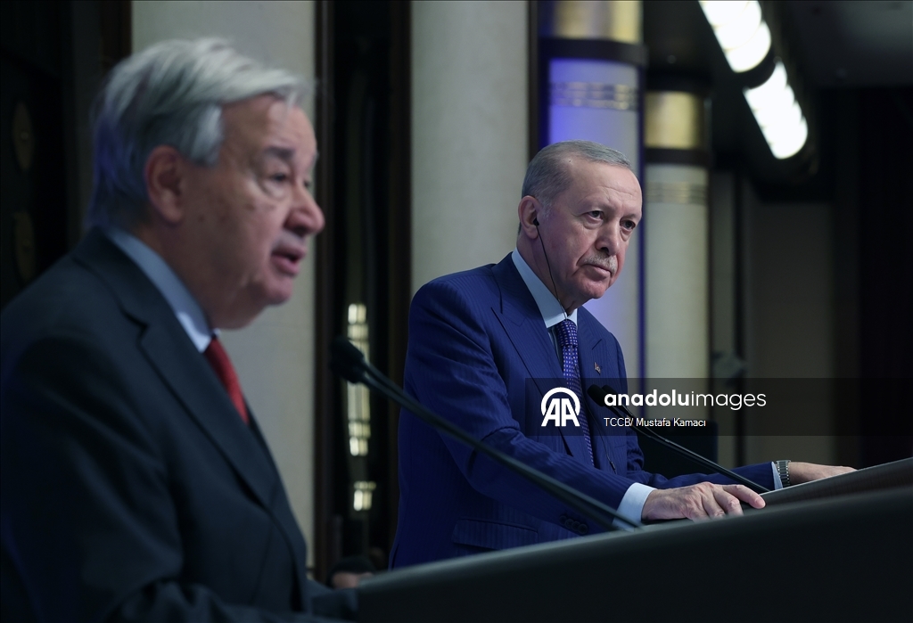 Cumhurbaşkanı Erdoğan'dan BM Genel Sekreteri Guterres'e Atatürk Uluslararası Barış Ödülü
