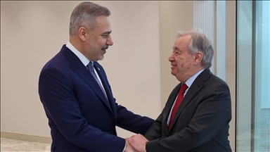 Dışişleri Bakanı Fidan, BM Genel Sekreteri Guterres ile Ankara'da görüştü