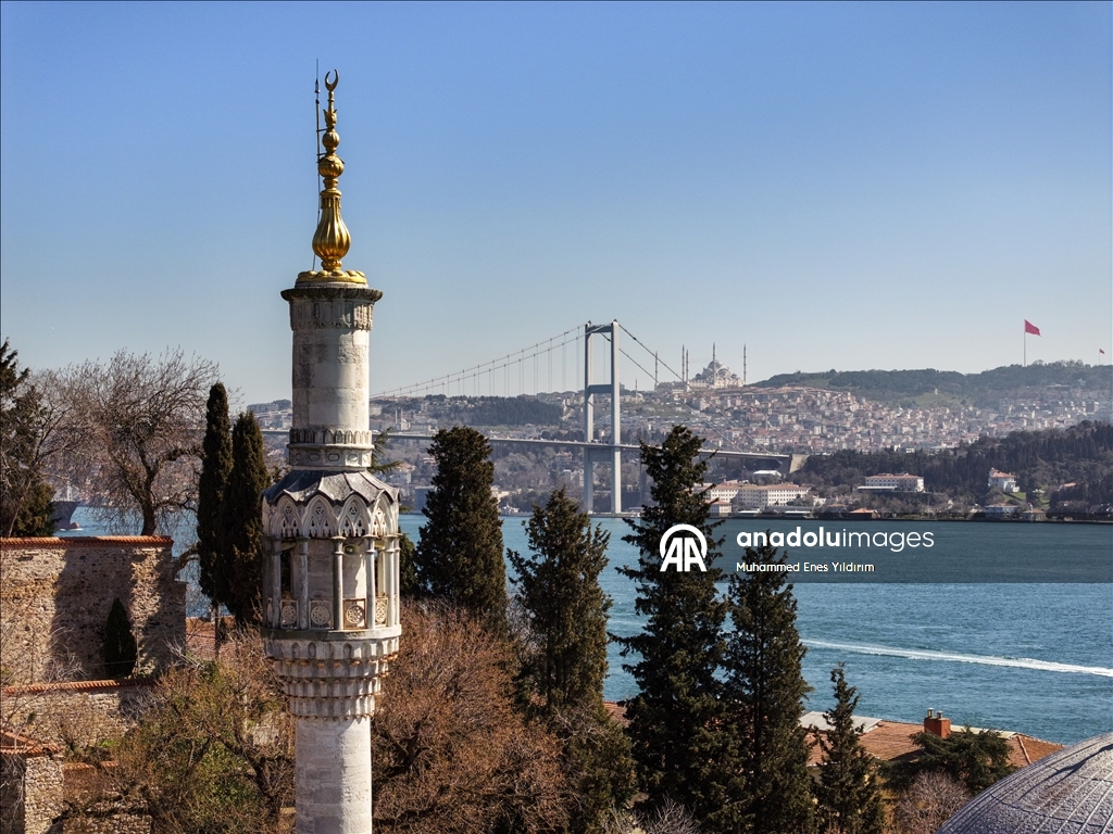 Kucuk Mecidiye Mosque, one of the palace structures on the Bosphorus shore