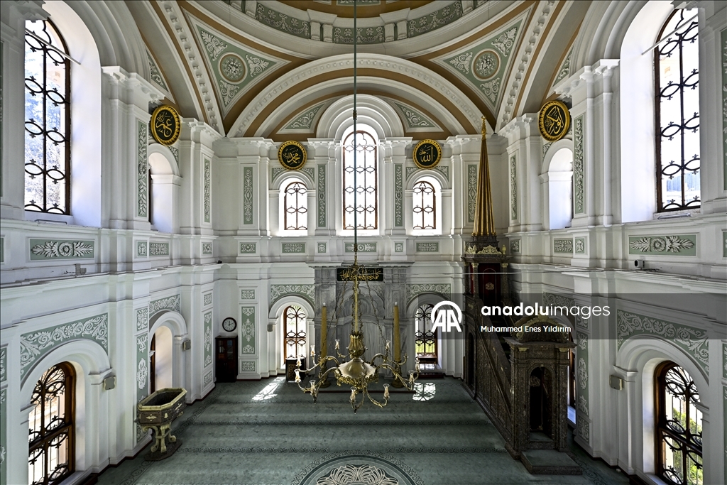 Kucuk Mecidiye Mosque, one of the palace structures on the Bosphorus shore