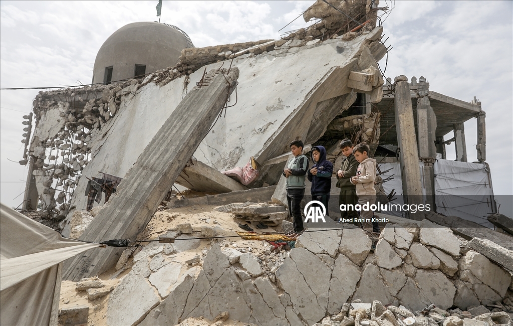 The last Friday prayer of Ramadan in Gaza