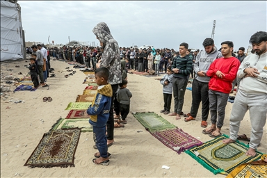 The last Friday prayer of Ramadan in Gaza