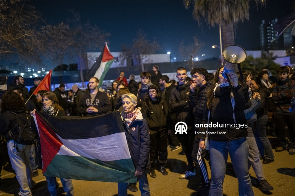 В Барселоне прошел протест против «Хапоэля» из Тель-Авива перед матчем Евролиги