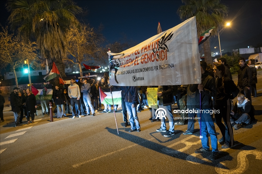 В Барселоне прошел протест против «Хапоэля» из Тель-Авива перед матчем Евролиги