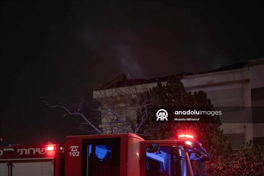 После перехвата иранской ракеты в центральной части Израиля зафиксирован материальный ущерб