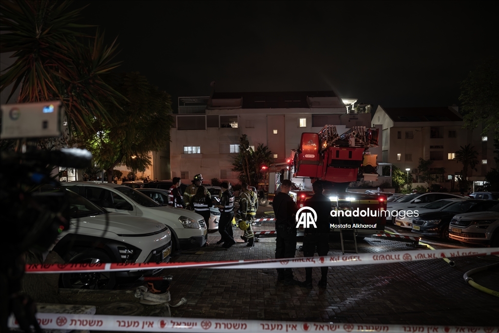 После перехвата иранской ракеты в центральной части Израиля зафиксирован материальный ущерб