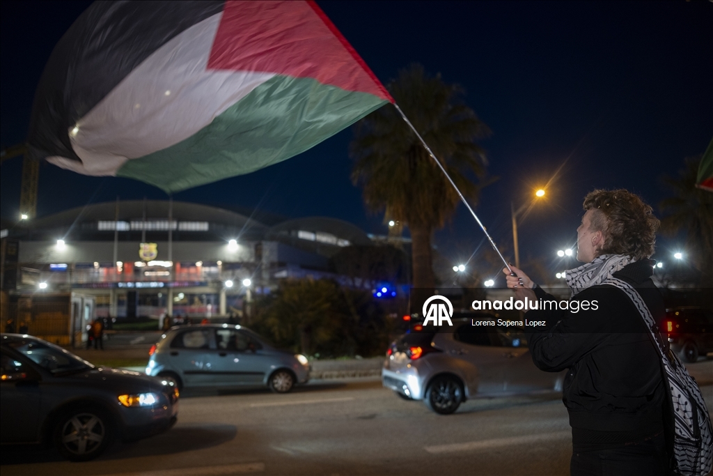 В Барселоне прошел протест против «Хапоэля» из Тель-Авива перед матчем Евролиги