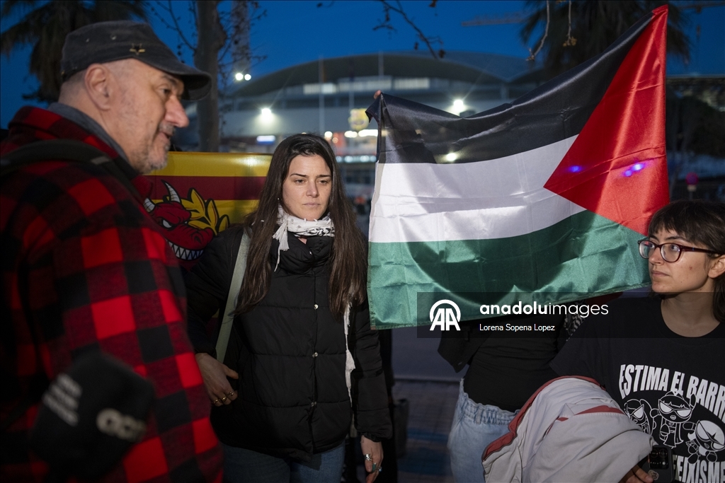 В Барселоне прошел протест против «Хапоэля» из Тель-Авива перед матчем Евролиги