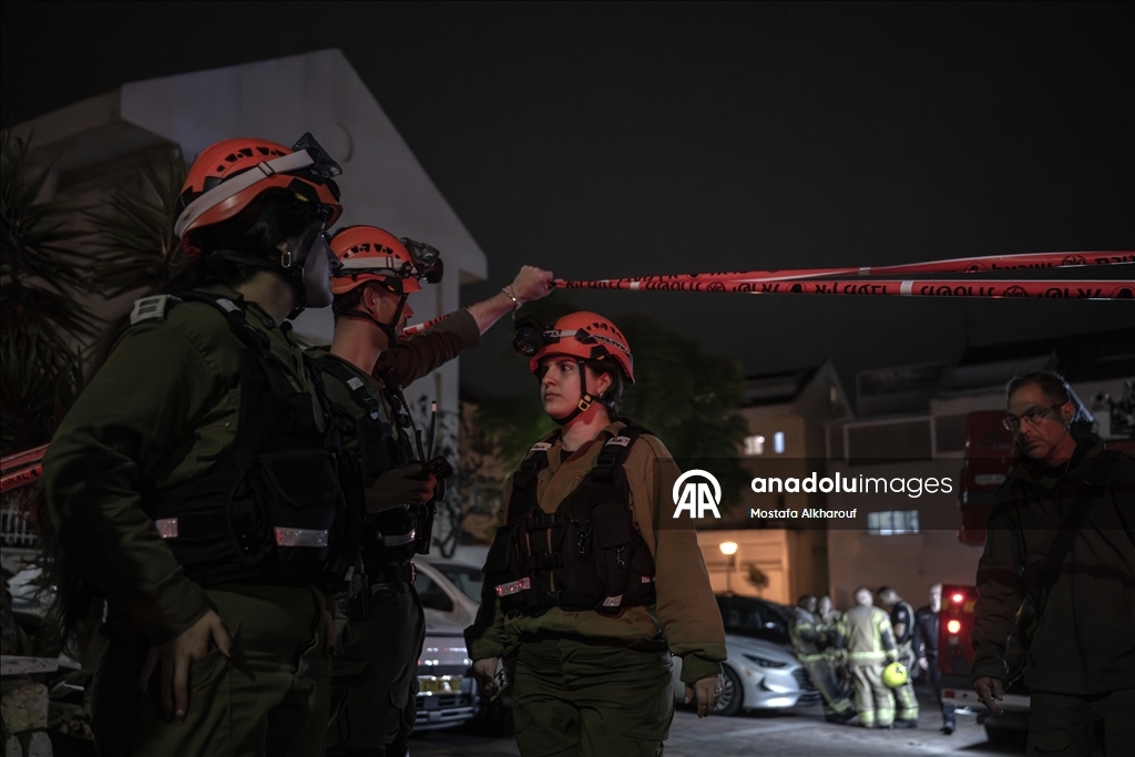 После перехвата иранской ракеты в центральной части Израиля зафиксирован материальный ущерб