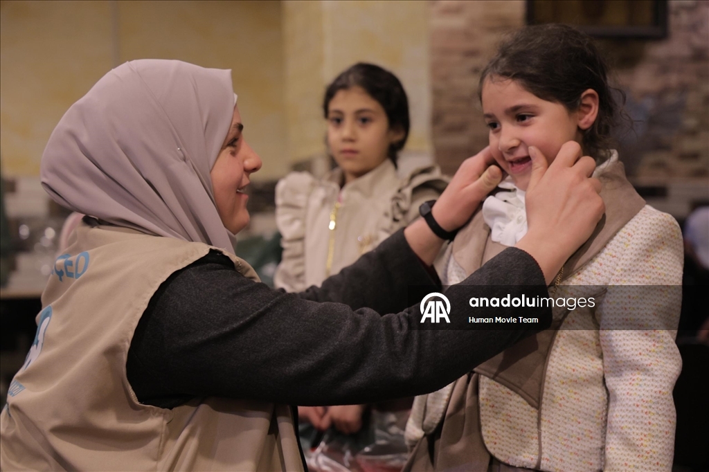 دمشق.. جمعيتان تركيتان تنظمان فعالية للأطفال في مخيم اليرموك