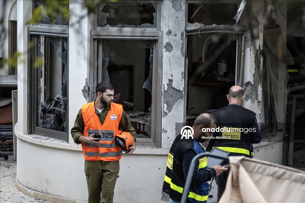 В результате ответных ударов Ирана пригороду Тель-Авива нанесен ущерб