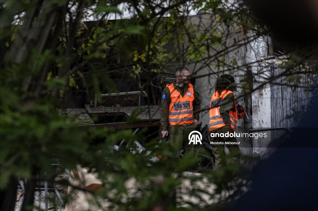 В результате ответных ударов Ирана пригороду Тель-Авива нанесен ущерб