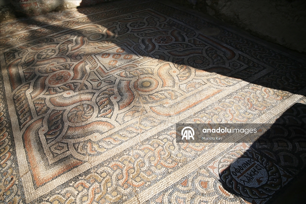 В античном городе возрастом 3 тысячи лет обнаружена мозаика с надписью «пусть завистники лопнут»