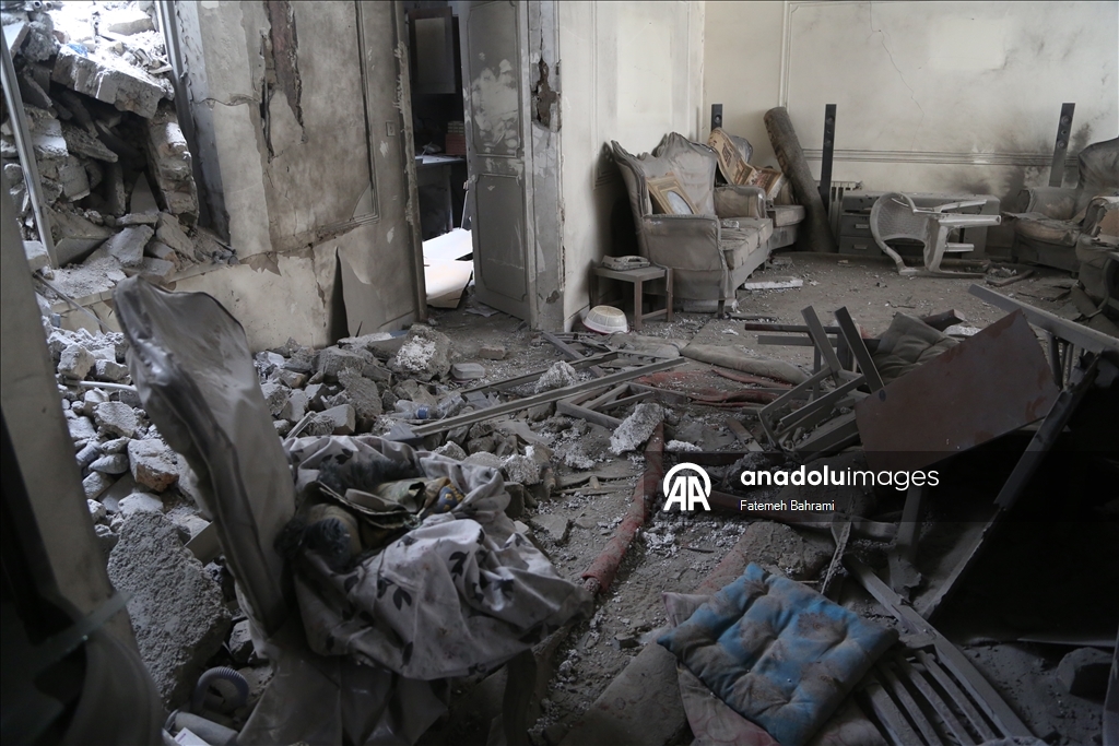 Tahran'ın güneyindeki Cevadiye ve Beryanek bölgesinde, ABD-İsrail saldırıları nedeniyle büyük yıkım oluştu