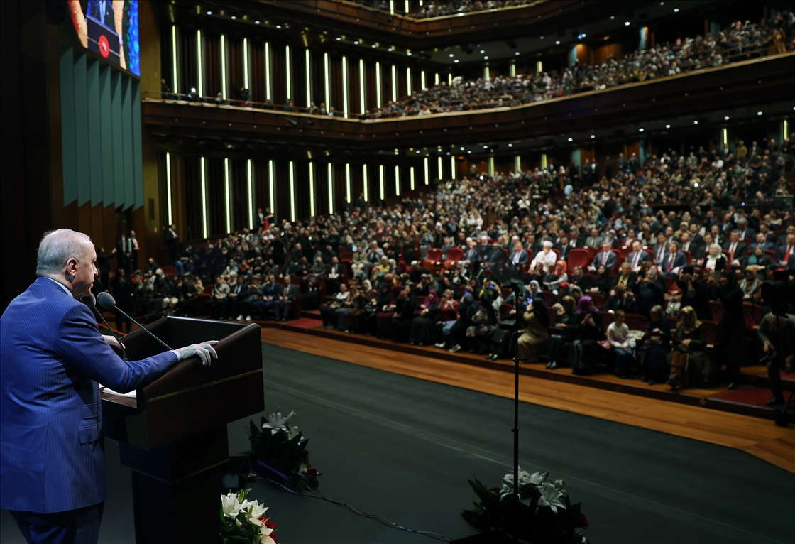 الرئيس التركي رجب طيب أردوغان يشارك في حفل توزيع جوائز مسابقة تلاوة القرآن الكريم ا