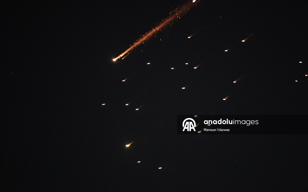 Ракеты, выпущенные Ираном по Израилю, были замечены в небе над Западным берегом