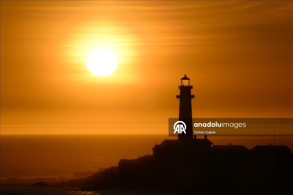 California'da gün batımı