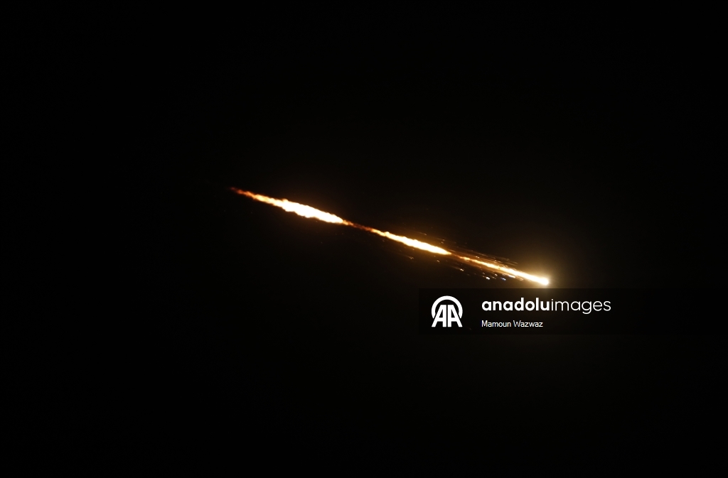 Ракеты, выпущенные Ираном по Израилю, были замечены в небе над Западным берегом