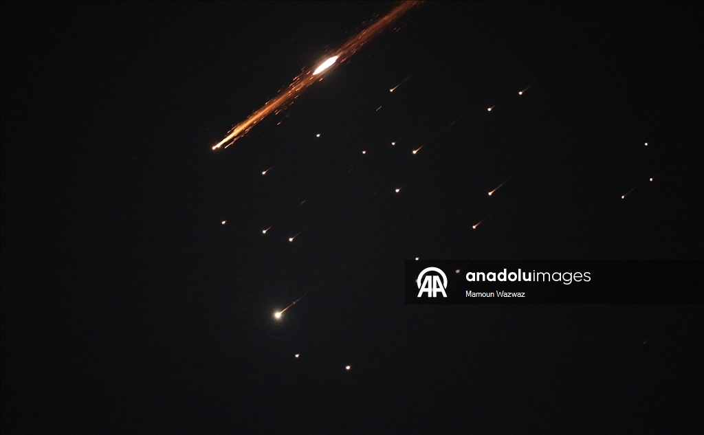 Ракеты, выпущенные Ираном по Израилю, были замечены в небе над Западным берегом