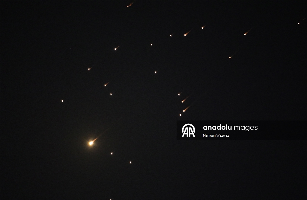 Ракеты, выпущенные Ираном по Израилю, были замечены в небе над Западным берегом