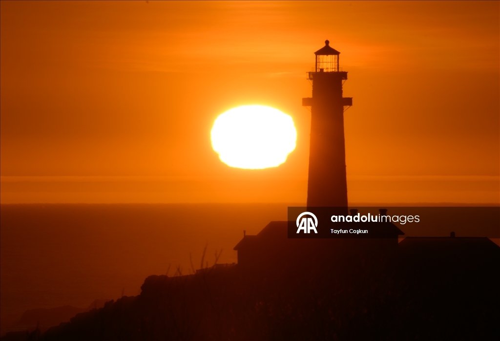 California'da gün batımı