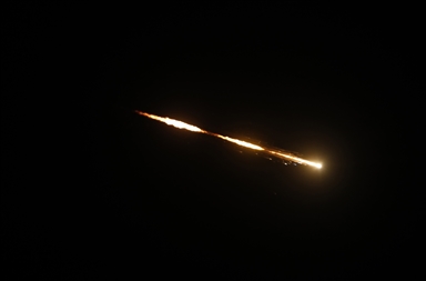 Ракеты, выпущенные Ираном по Израилю, были замечены в небе над Западным берегом