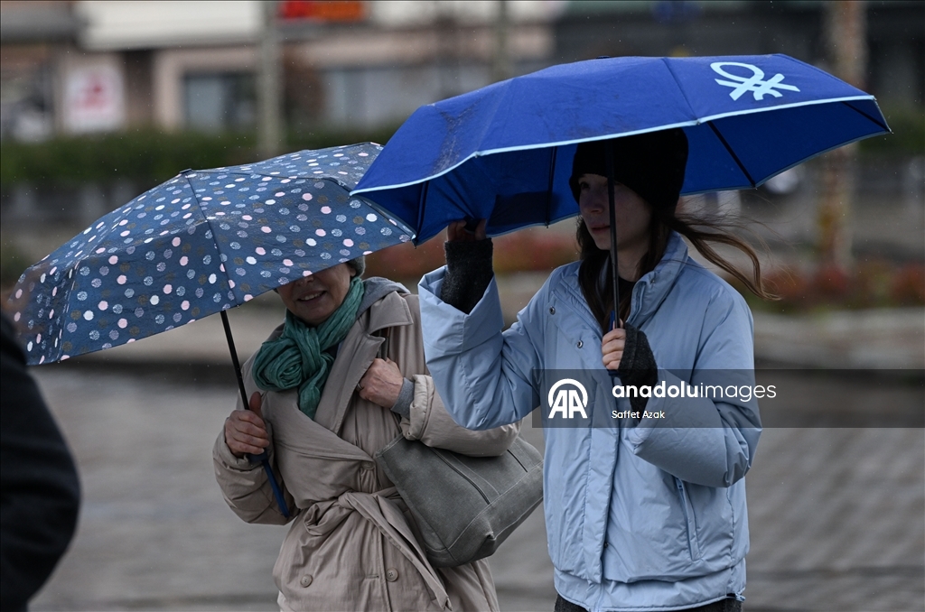 İstanbul'da yağışlı hava