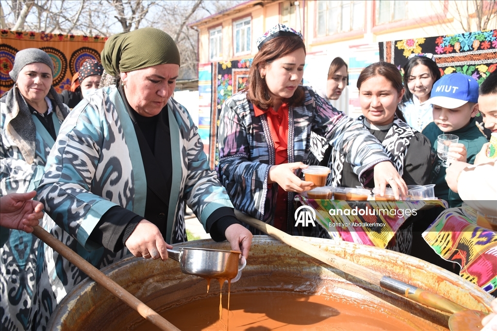 В Узбекистане сохраняется многовековая традиция приготовления сумаляка к Новрузу