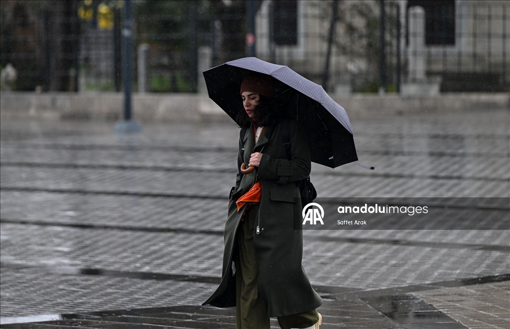 İstanbul'da yağışlı hava
