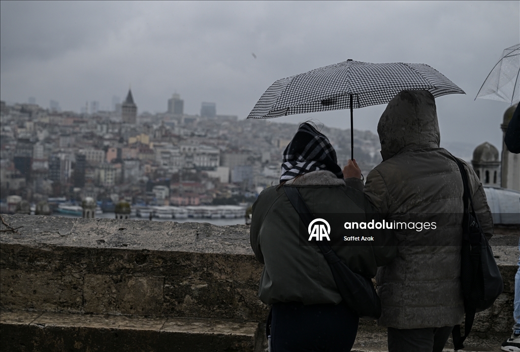 İstanbul'da yağışlı hava