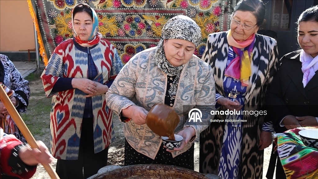 В Узбекистане сохраняется многовековая традиция приготовления сумаляка к Новрузу