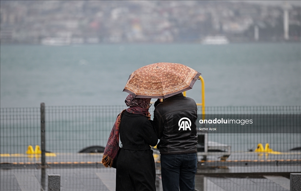 İstanbul'da yağışlı hava
