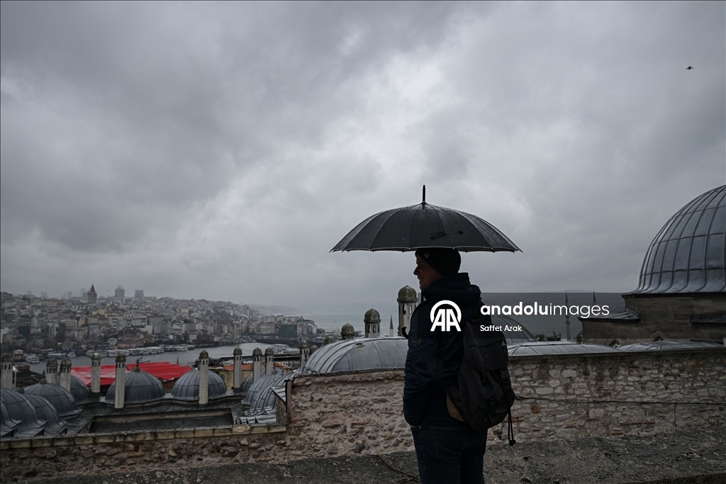 İstanbul'da yağışlı hava