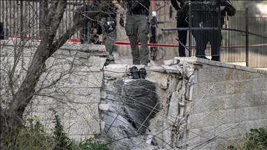 İran'ın misillemesi sırasında bir füze parçası, Doğu Kudüs'ün Eski Şehir bölgesine düştü