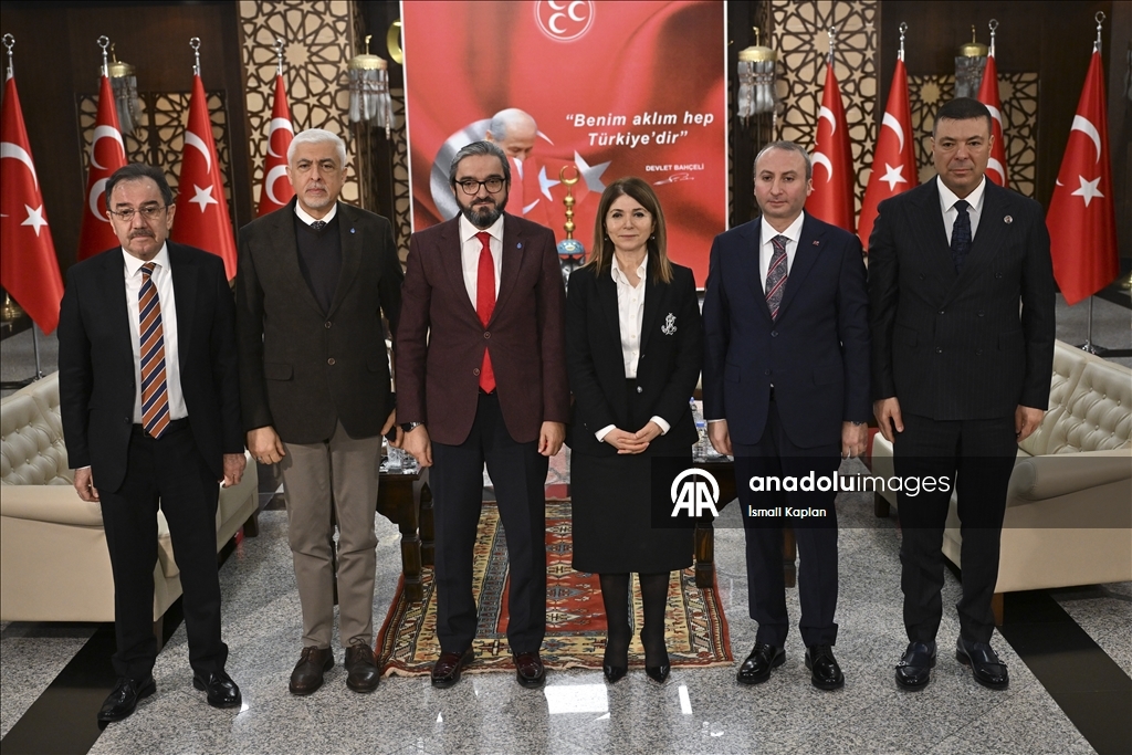 MHP Genel Merkezi'nde siyasi partiler arası bayramlaşma